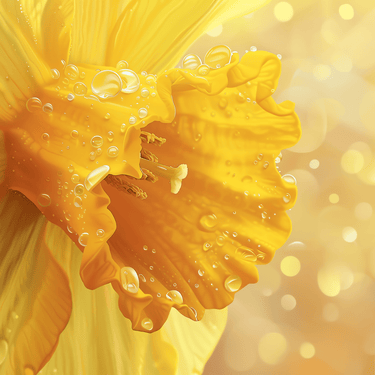 Golden Dewdrops 40x40cm - Diamond Painting
